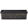 Gardenised Outdoor and Indoor Rectangle Trough Plastic Planter Box, Vegetables or Flower Planting Pot QI004121.S